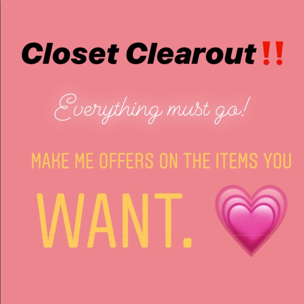 EVERYTHING must Go‼️‼️ Make me offers‼️💗